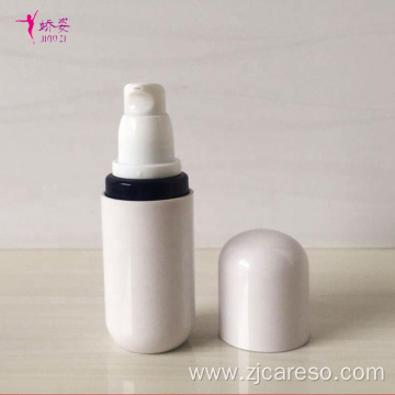 Round Shape Cosmetic Airless Pump Bottle Vacuum Bottle